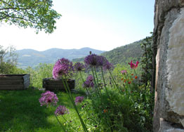 Chambre d'hôte Ardèche vue montagne
